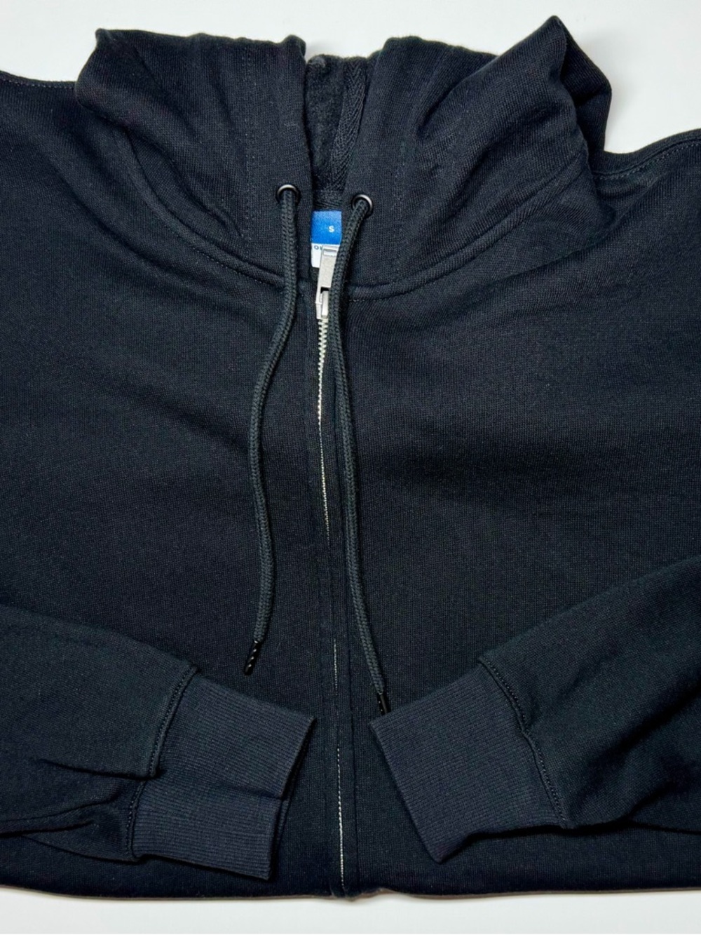 Old Navy Black Heavyweight Oversized Full‑Zip Fleece Hoodie Men’s Size S - Picture 2 of 9